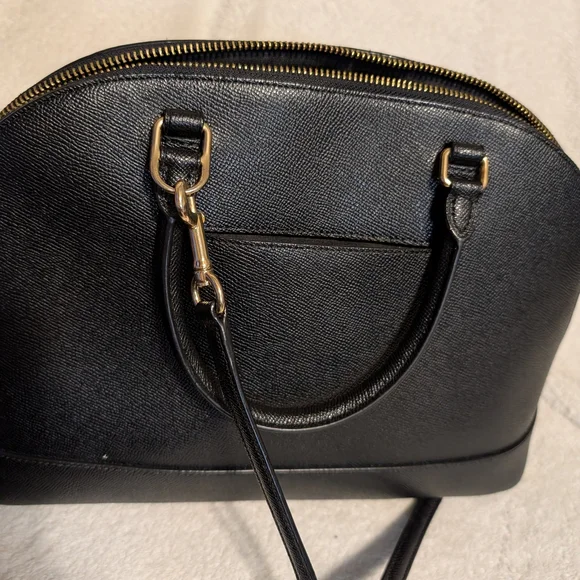 Coach Black Leather Satchel Handbag - Picture 4 of 9